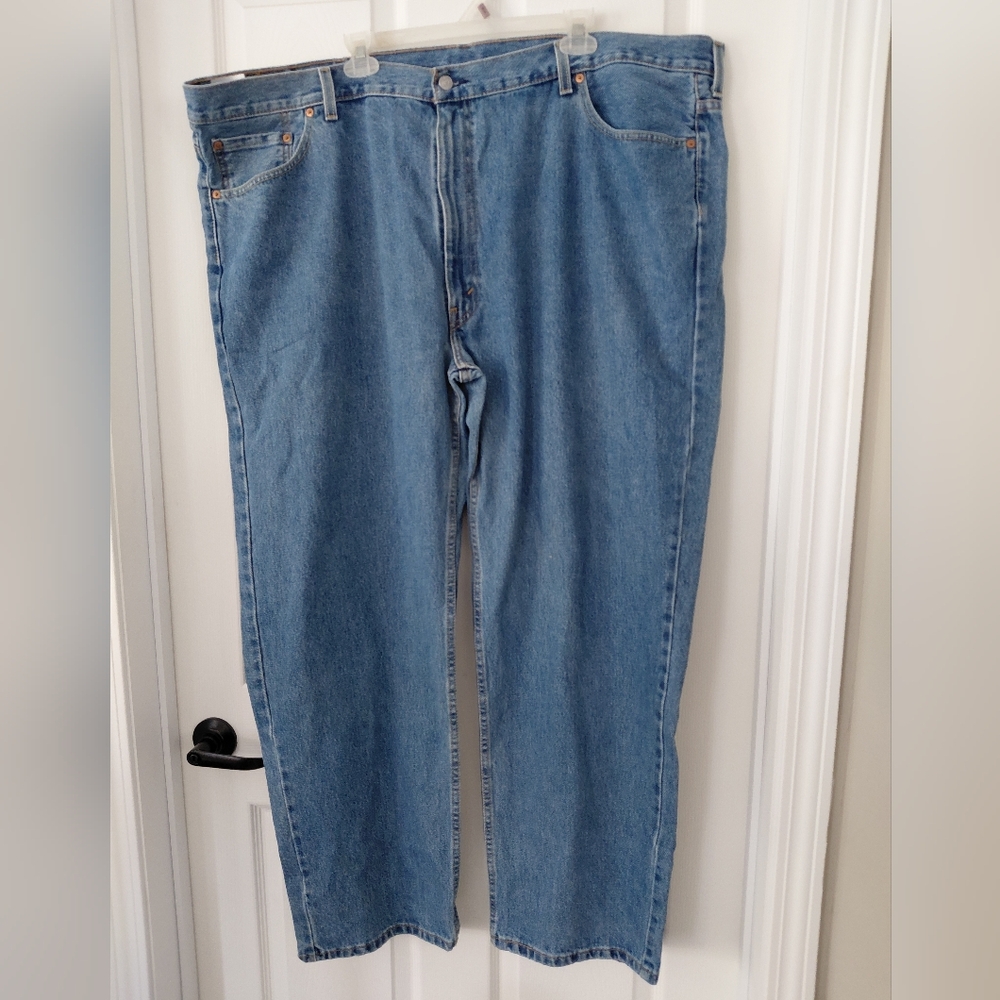 Levis Big Mans Extra Large Mens  Relaxed Fit Light Blue Jeans